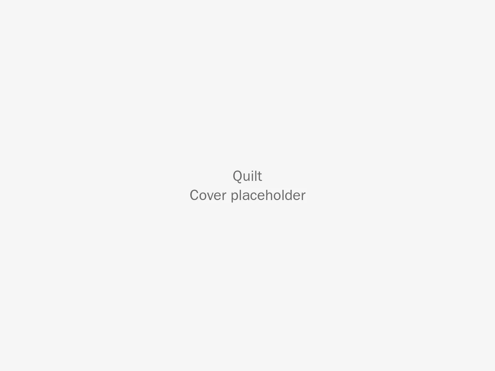 [Placeholder: descripción de la imagen de portada de Quilt]
