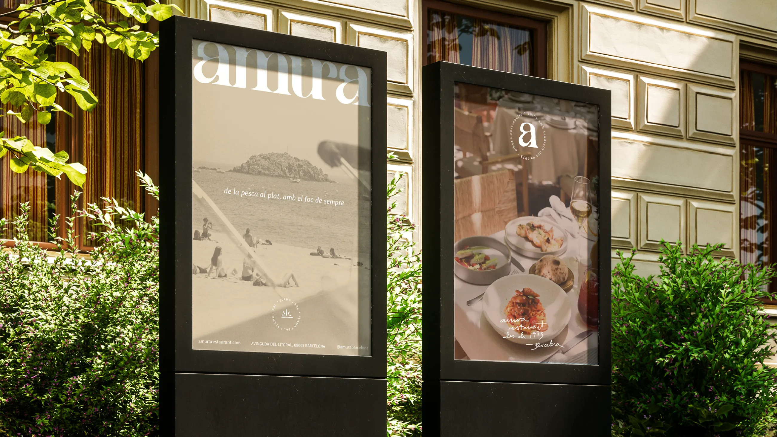 Amura Restaurant Visual Identity
