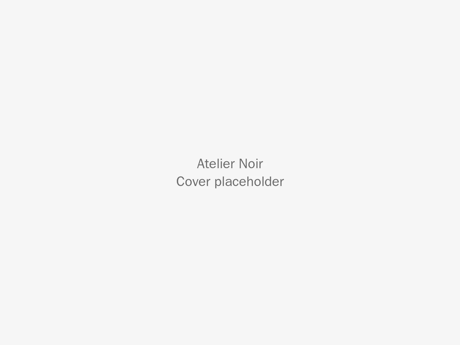 [Placeholder: descripción de la imagen de portada de Atelier Noir]